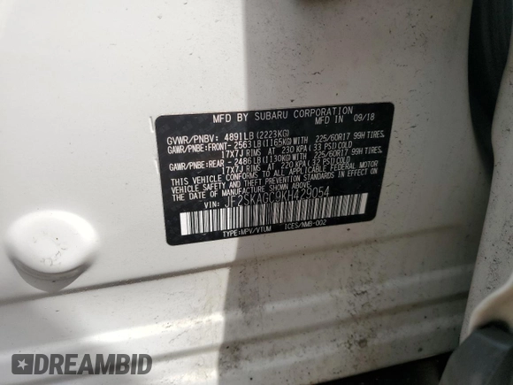 2019 Subaru Forester Premium with VIN JF2SKAGC9KH429054, listed as a Copart auction lot 53231745 with 108,748 mi miles and Salvage Title. Bid and sale history available at carsss.com. Image 12.
