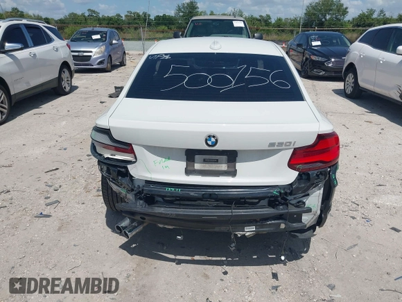 2020 BMW 2 Series 230i with VIN WBA2J1C05L7E54523, listed as a IAAI auction lot 42013928 with 43,659 mi miles. Bid and sale history available at carsss.com. Image 16.