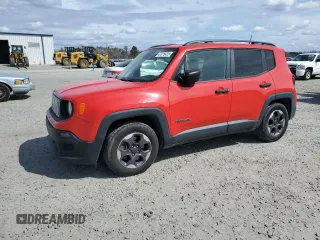 2018 Jeep Renegade Sport with VIN ZACCJAAB4JPG69884, listed as a Copart auction lot 47015425 with 127,862 mi miles and Salvage Title. Bid and sale history available at DreamBid. Image 1.