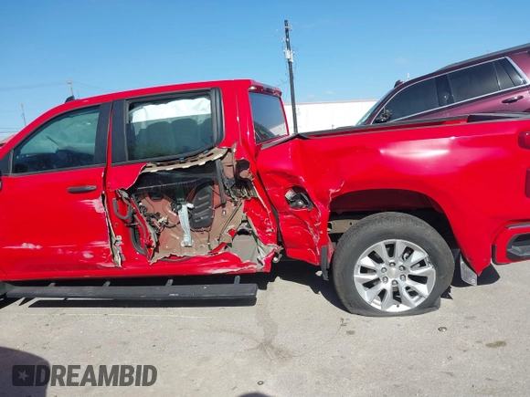 2024 Chevrolet Silverado 1500 Custom with VIN 1GCPABEK5RZ150356, listed as a IAAI auction lot 41806380 with 32,183 mi miles and . Bid and sale history available at DreamBid. Image 6.