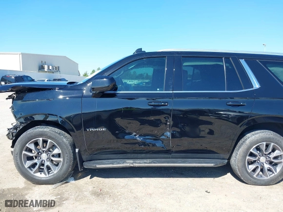 2023 Chevrolet Tahoe LS with VIN 1GNSCMKD9PR157174, listed as a IAAI auction lot 40299056 with 25,588 mi miles. Bid and sale history available at carsss.com. Image 20.