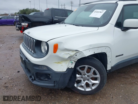 2017 Jeep Renegade Altitude with VIN ZACCJABB7HPF06154, listed as a IAAI auction lot 41441567 with 124,074 mi miles and . Bid and sale history available at DreamBid. Image 6.