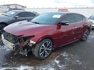 2017 Nissan Maxima Platinum with VIN 1N4AA6AP8HC442203, listed as a IAAI auction lot 41619495 with 114,476 mi miles. Bid and sale history available at carsss.com. Image 18.
