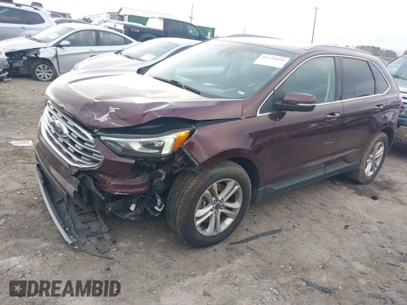 2020 Ford Edge SEL with VIN 2FMPK4J94LBB06558, listed as a IAAI auction lot 41132694 with 77,590 mi miles. Bid and sale history available at carsss.com. Image 2.