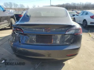 2020 Tesla Model 3 Standard Range Plus with VIN 5YJ3E1EA2LF658205, listed as a Copart auction lot 42481975 with 55,303 mi miles and Salvage Title. Bid and sale history available at DreamBid. Image 6.
