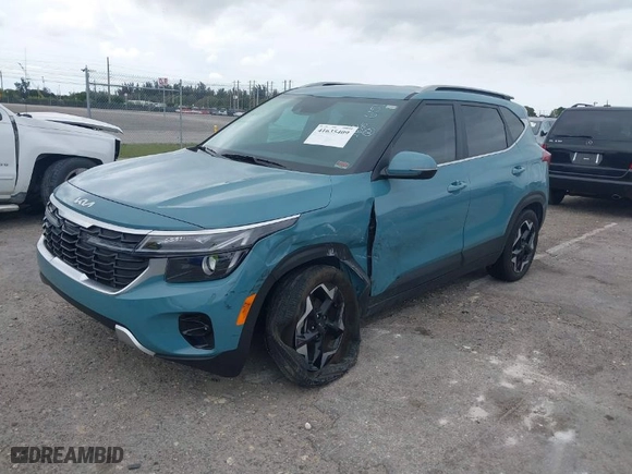 2024 Kia Seltos EX with VIN KNDER2AA4R7526151, listed as a IAAI auction lot 41635409 with NaN miles. Bid and sale history available at carsss.com. Image 2.