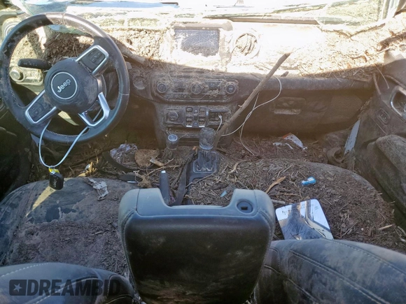 2020 Jeep Wrangler Unlimited Sahara with VIN 1C4HJXEN0LW267878, listed as a Copart auction lot 65968065 with Not provided miles and Clean title. Bid and sale history available at DreamBid. Image 8.