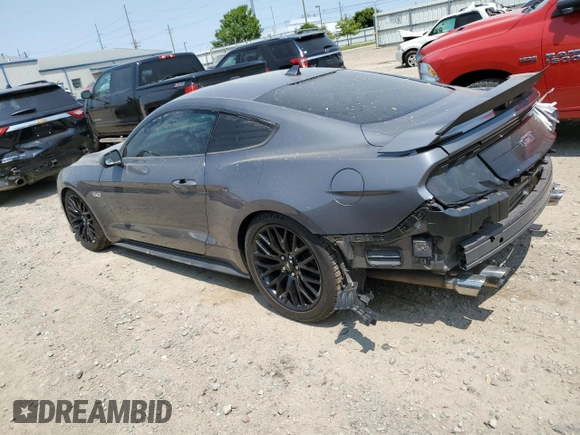 2021 Ford Mustang GT with VIN 1FA6P8CF0M5117502, listed as a Copart auction lot 58995535 with 29,087 mi miles and Salvage title. Bid and sale history available at DreamBid. Image 2.