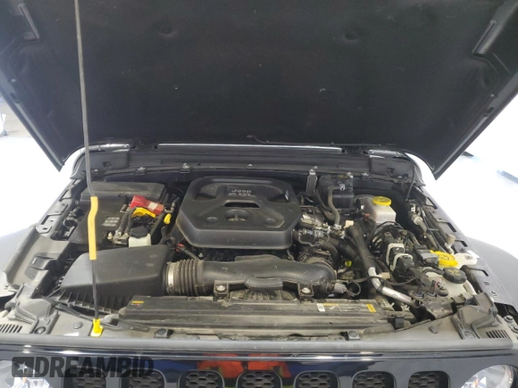2021 Jeep Wrangler Unlimited Willys Sport with VIN 1C4HJXDN1MW679696, listed as a Copart auction lot 55693923 with 164,749 mi miles and Salvage title. Bid and sale history available at DreamBid. Image 13.