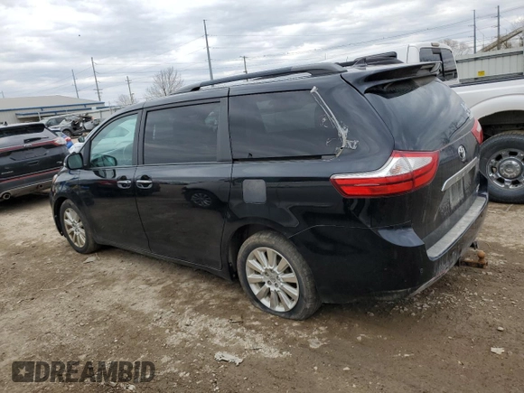2015 Toyota Sienna Ltd with VIN 5TDDK3DC1FS126553, listed as a Copart auction lot 49684425 with 160,352 mi miles and Clean Title. Bid and sale history available at carsss.com. Image 2.