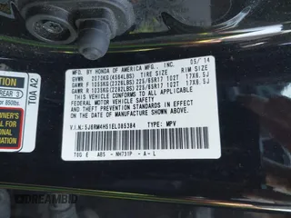 2014 Honda CR-V EX with VIN 5J6RM4H51EL085384, listed as a IAAI auction lot 41800119 with 171,683 mi miles. Bid and sale history available at carsss.com. Image 9.