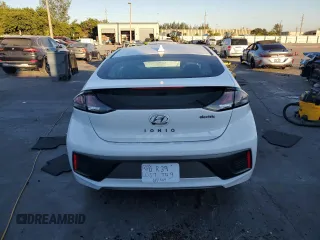 2021 Hyundai Ioniq Limited with VIN KMHC85LJ6MU081927, listed as a Copart auction lot 83955944 with 27,324 mi miles and Salvage title. Bid and sale history available at DreamBid. Image 6.