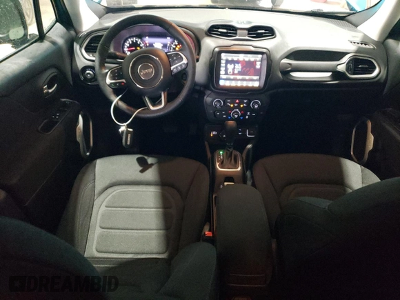 2021 Jeep Renegade Latitude with VIN ZACNJDB1XMPN33454, listed as a Copart auction lot 52956695 with 9,539 mi miles and Salvage Title. Bid and sale history available at carsss.com. Image 8.