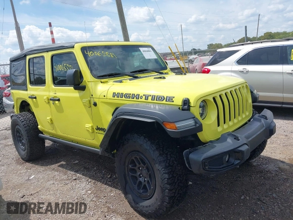 2023 Jeep Wrangler Sport with VIN 1C4HJXDG5PW693865, listed as a IAAI auction lot 40068881 with 12,149 mi miles and . Bid and sale history available at DreamBid. Image 1.