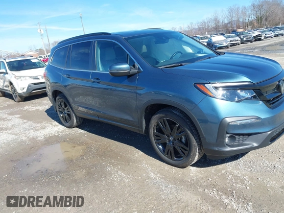 2021 Honda Pilot Special Edition with VIN 5FNYF6H26MB019671, listed as a IAAI auction lot 41551955 with 53,783 mi miles and . Bid and sale history available at DreamBid. Image 1.