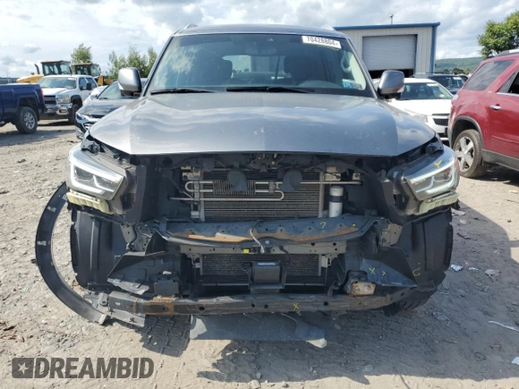 2019 Infiniti QX80 LUXE with VIN JN8AZ2NE3K9236932, listed as a Copart auction lot 70428804 with 82,166 mi miles and Salvage Title. Bid and sale history available at carsss.com. Image 5.