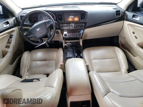 2014 Kia Cadenza Premium with VIN KNALN4D75E5120347, listed as a Copart auction lot 72796524 with 116,104 mi miles and Salvage Title. Bid and sale history available at carsss.com. Image 8.