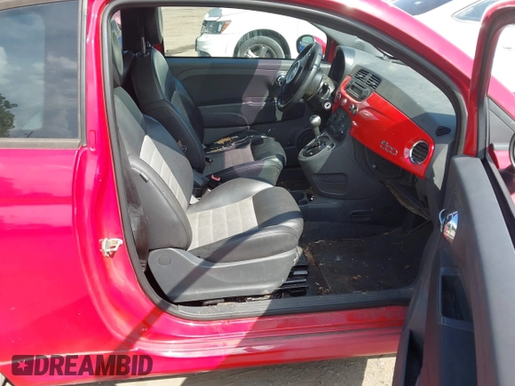 2012 FIAT 500 Sport with VIN 3C3CFFBR7CT352210, listed as a IAAI auction lot 42744930 with 165,449 mi miles and . Bid and sale history available at DreamBid. Image 5.