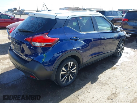 2019 Nissan Kicks S with VIN 3N1CP5CU9KL507167, listed as a IAAI auction lot 41411942 with 59,476 mi miles and . Bid and sale history available at DreamBid. Image 4.