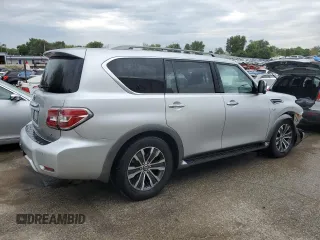 2018 Nissan Armada SV with VIN JN8AY2NC0J9558282, listed as a Copart auction lot 68261684 with 139,668 mi miles and Salvage Title. Bid and sale history available at carsss.com. Image 3.