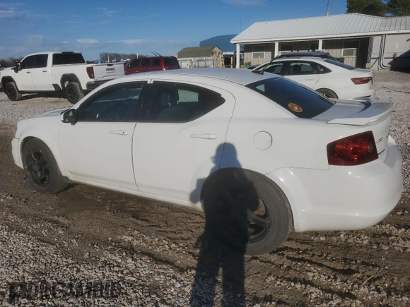 2012 Dodge Avenger SXT Plus with VIN 1C3CDZEG2CN198314, listed as a Copart auction lot 46710405 with 144,514 mi miles and Clean Title. Bid and sale history available at carsss.com. Image 2.