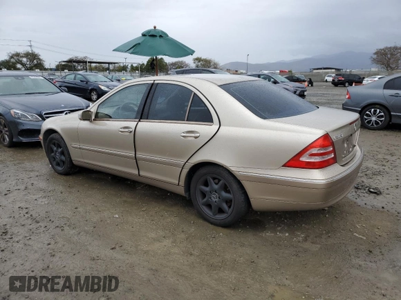 2003 Mercedes-Benz C 320 with VIN WDBRF64J93F400859, listed as a Copart auction lot 48585225 with 114,287 mi miles and Salvage title. Bid and sale history available at DreamBid. Image 2.