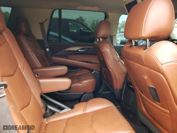2015 Cadillac Escalade Premium with VIN 1GYS4NKJ3FR652092, listed as a Copart auction lot 48713832 with 0 mi miles and Salvage Title. Bid and sale history available at carsss.com. Image 6.