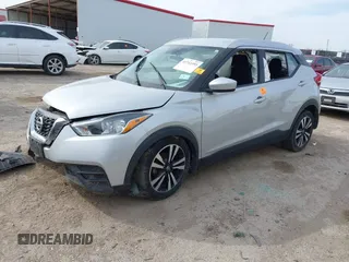 2020 Nissan Kicks SV with VIN 3N1CP5CV1LL506511, listed as a IAAI auction lot 41743393 with 59,869 mi miles. Bid and sale history available at carsss.com. Image 2.