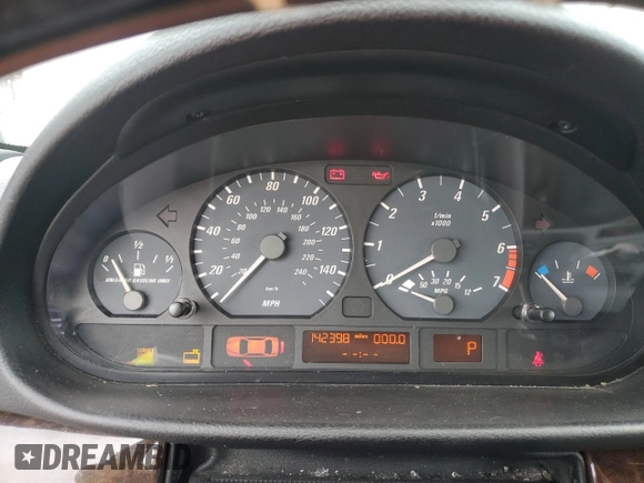 2003 BMW 3 Series 325Ci with VIN WBABS33433PG90518, listed as a Copart auction lot 45570895 with 142,398 mi miles and Salvage Title. Bid and sale history available at carsss.com. Image 9.