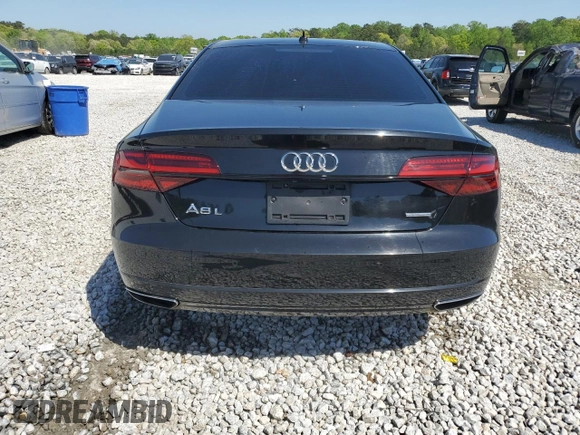 2017 Audi A8 with VIN WAU44AFD0HN006074, listed as a Copart auction lot 52421465 with 144,744 mi miles and Salvage title. Bid and sale history available at DreamBid. Image 6.
