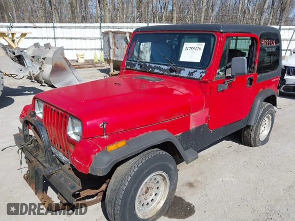 1994 Jeep Wrangler S with VIN 1J4FY19P6RP413984, listed as a IAAI auction lot 41785426 with 188,346 mi miles. Bid and sale history available at carsss.com. Image 2.
