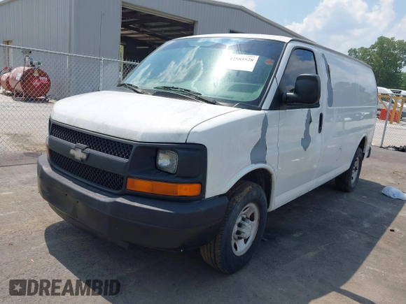 2007 Chevrolet Express Cargo with VIN 1GCGG25V371124133, listed as a IAAI auction lot 42585528 with Not provided miles and . Bid and sale history available at DreamBid. Image 2.