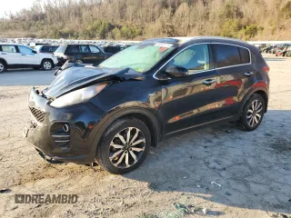 2017 Kia Sportage EX with VIN KNDPNCAC5H7246197, listed as a Copart auction lot 48954255 with 96,530 mi miles and Salvage title. Bid and sale history available at DreamBid. Image 1.