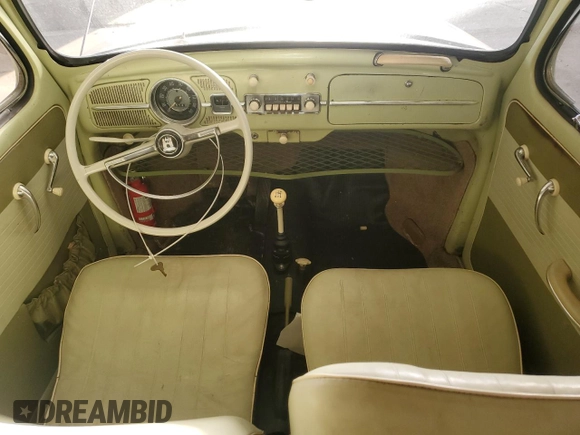 1963 Volkswagen Beetle with VIN 5519054, listed as a Copart auction lot 82122814 with 22,143 mi miles and Clean Title. Bid and sale history available at DreamBid. Image 8.