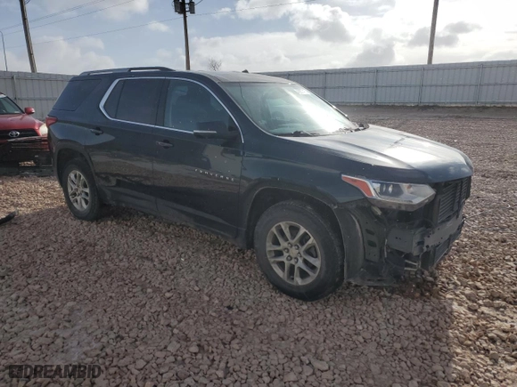 2018 Chevrolet Traverse LT Cloth with VIN 1GNEVGKW4JJ247316, listed as a Copart auction lot 42257415 with 92,206 mi miles and Salvage Title. Bid and sale history available at carsss.com. Image 4.