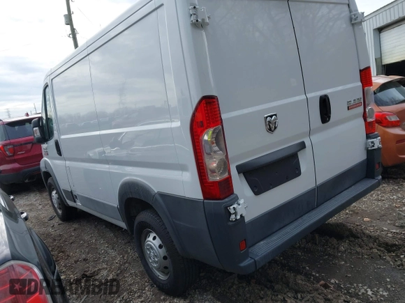2016 Ram ProMaster Cargo with VIN 3C6TRVNG4GE100150, listed as a IAAI auction lot 41520007 with 105,799 mi miles and . Bid and sale history available at DreamBid. Image 3.