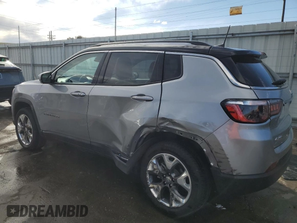 2021 Jeep Compass Limited with VIN 3C4NJDCB6MT599633, listed as a Copart auction lot 50363305 with 58,419 mi miles and Salvage Title. Bid and sale history available at carsss.com. Image 2.