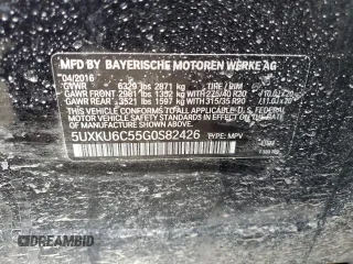 2016 BMW X6 xDrive50i with VIN 5UXKU6C55G0S82426, listed as a Copart auction lot 46218405 with 162,120 mi miles and Salvage Title. Bid and sale history available at carsss.com. Image 13.