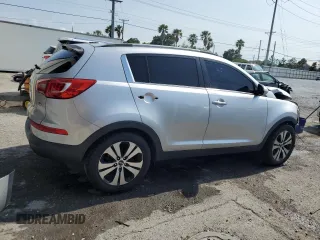 2012 Kia Sportage EX with VIN KNDPC3A21C7185453, listed as a Copart auction lot 56322245 with 142,410 mi miles and Salvage title. Bid and sale history available at DreamBid. Image 3.