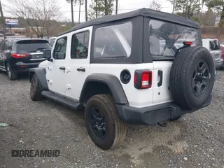 2022 Jeep Wrangler Unlimited Willys Sport with VIN 1C4HJXDN1NW175134, listed as a IAAI auction lot 41615254 with 28,762 mi miles and . Bid and sale history available at DreamBid. Image 3.