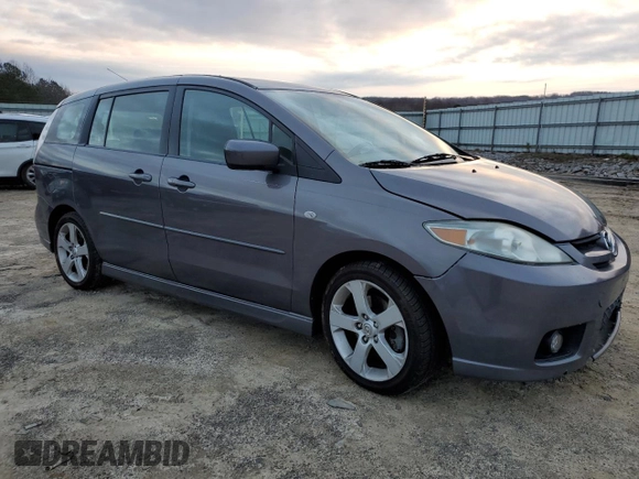 2007 Mazda 5 Sport with VIN JM1CR293770142741, listed as a Copart auction lot 85970614 with 99,285 mi miles and Salvage Title. Bid and sale history available at DreamBid. Image 4.