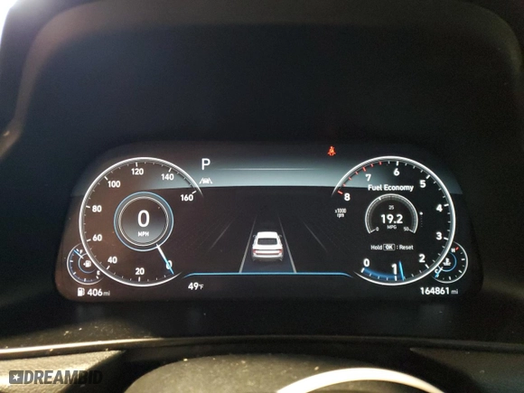 2020 Hyundai Sonata SEL with VIN 5NPEF4JA2LH032040, listed as a Copart auction lot 46369295 with 164,861 mi miles and Salvage Title. Bid and sale history available at carsss.com. Image 9.