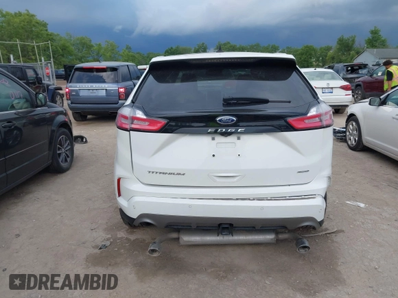2021 Ford Edge Titanium with VIN 2FMPK4K96MBA18546, listed as a IAAI auction lot 42584326 with 65,214 mi miles and . Bid and sale history available at DreamBid. Image 16.