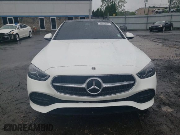 2025 Mercedes-Benz C 300 with VIN W1KAF4HB4SR240981, listed as a Copart auction lot 57949665 with 1,179 mi miles and Salvage title. Bid and sale history available at DreamBid. Image 5.