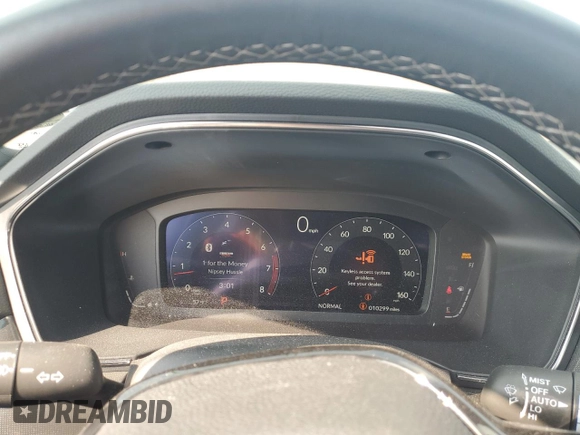 2024 Acura Integra Technology with VIN 19UDE4H64RA012647, listed as a Copart auction lot 48589755 with 10,299 mi miles and Salvage title. Bid and sale history available at DreamBid. Image 9.