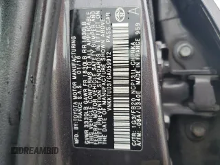 2016 Toyota Yaris L z VIN VNKKTUD37GA059912, wystawiony jako Copart lot #57768065 z przebiegiem 171 405 mil mil oraz Szkoda całkowita • Salvage title. Historia ofert i sprzedaży dostępna na DreamBid. Obrazek 13.