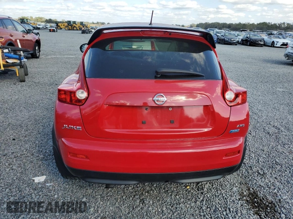 2014 Nissan Juke SV with VIN JN8AF5MV5ET481752, listed as a Copart auction lot 44205875 with 99,257 mi miles and Salvage title. Bid and sale history available at DreamBid. Image 6.
