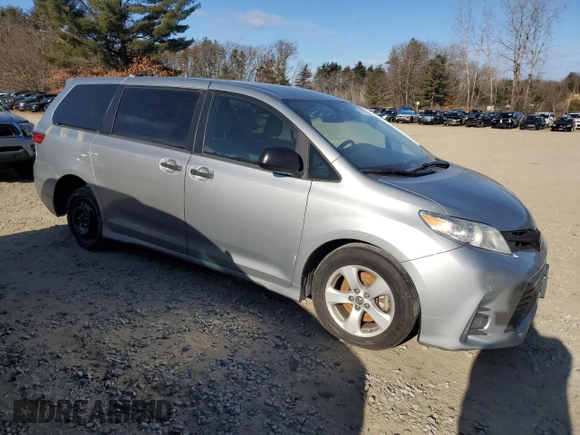 2019 Toyota Sienna L with VIN 5TDZZ3DC2KS972203, listed as a Copart auction lot 41411405 with 0 mi miles and Clean Title. Bid and sale history available at carsss.com. Image 4.