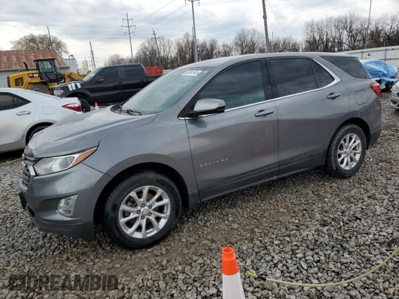 2018 Chevrolet Equinox LT with VIN 3GNAXJEV1JL122582, listed as a Copart auction lot 50991345 with 114,264 mi miles and Salvage Title. Bid and sale history available at carsss.com. Image 1.