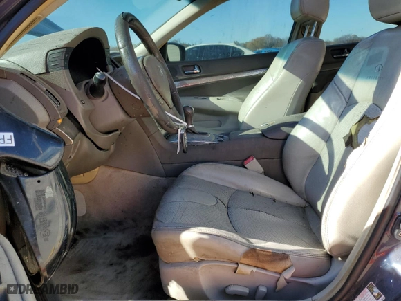 2012 Infiniti G25 Sedan x with VIN JN1DV6ARXCM730145, listed as a Copart auction lot 82814844 with 197,022 mi miles and Salvage Title. Bid and sale history available at carsss.com. Image 7.